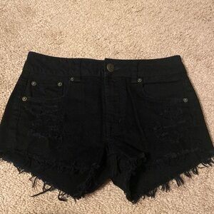 EUC American Eagle Outfitters size 0 distressed denim shorts